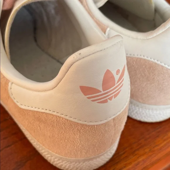 Adidas Gazelle Pink and White Sneakers - Picture 6 of 11